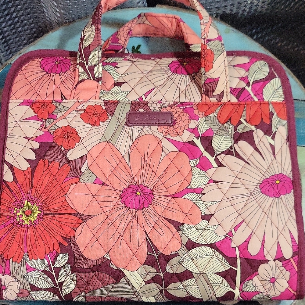Vera Bradley Pink Coral Floral Quilted Carry-All
